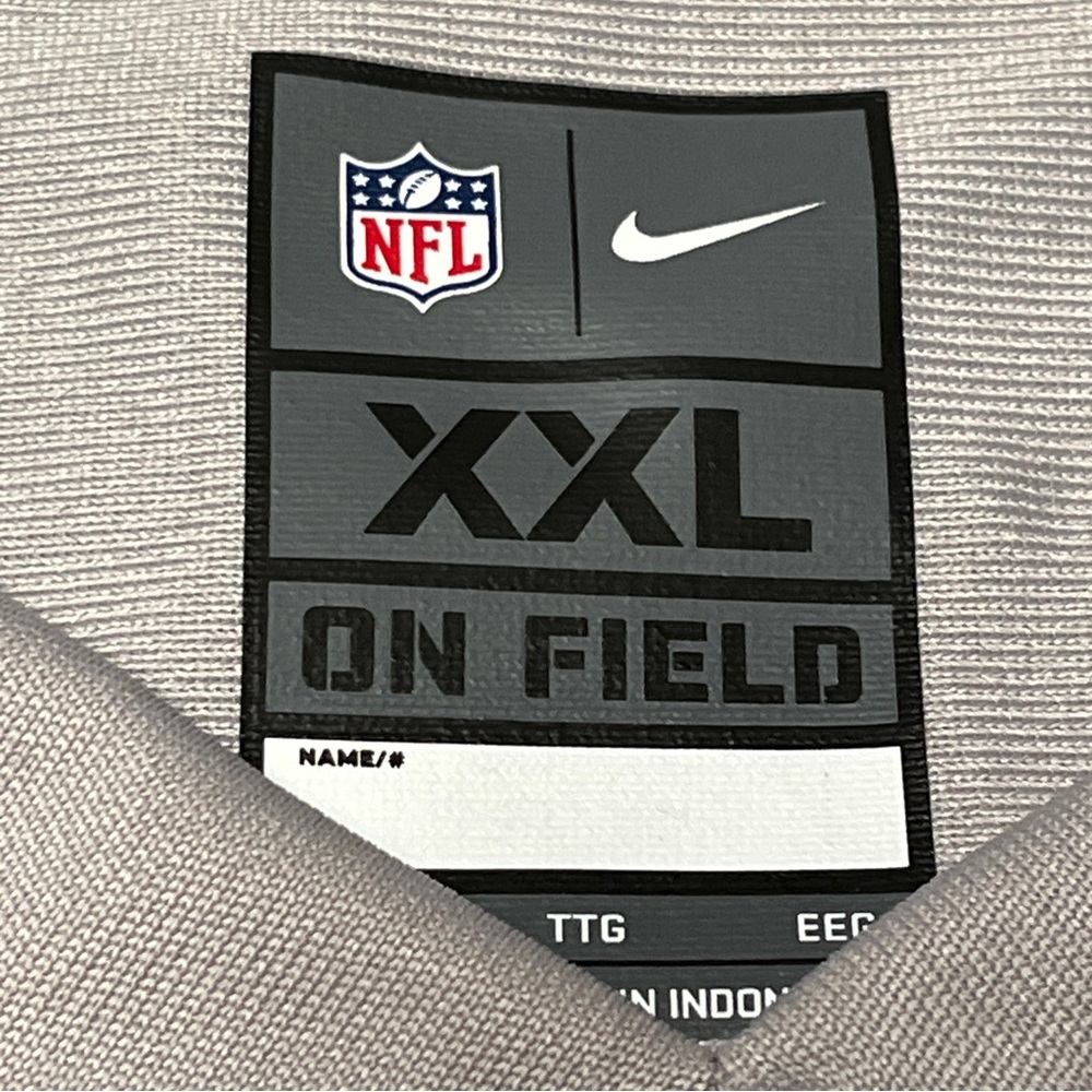 PATRICK MAHOMES #15 NIKE NFL JERSEY KANSAS CITY CHIEFS GREY SUPER BOWL 57 - Picture 8 of 15